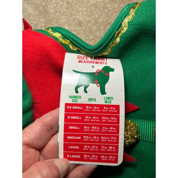 Merry & Bright Dog Comfort Vest Harness Christmas Elf Medium - Picture 6 of 6
